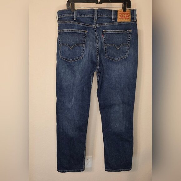 Levis Mens 514 Straight Fit Jeans W38 L30 Dark Wash Denim Cotton Blend - Picture 6 of 10